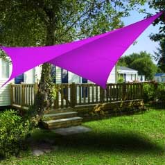 Square waterproof sun canopy - fuchsia